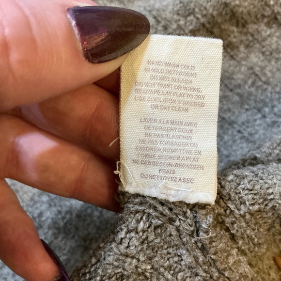 Free People Cuddle Bear Admiral Cardigan Sweater Women’s Size Small in Taupe - Picture 12 of 13